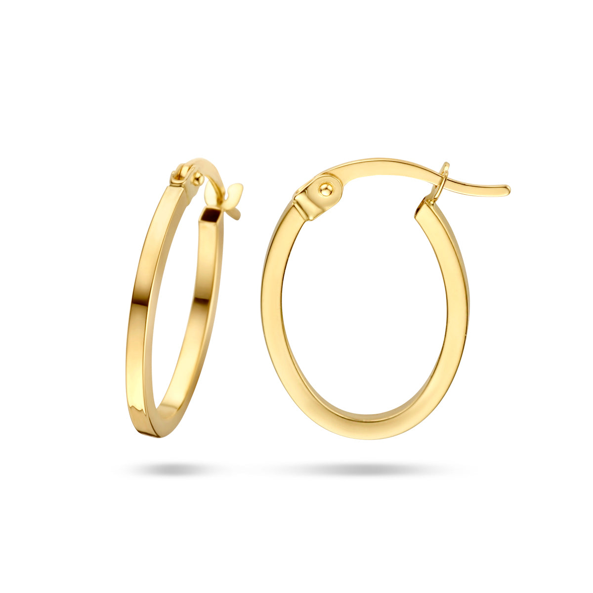 9k oorringen 18,5 mm 9K geel