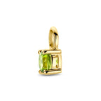 oorringhanger peridot per stuk 14K geelgoud