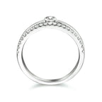 Ring Zirkonia Silber rhodiniert