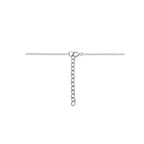 Halskette Infinity Zirkonia 41 + 4 cm Silber rhodiniert