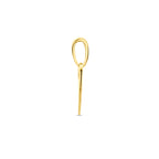 graveerhanger hart 10 mm 14K geelgoud