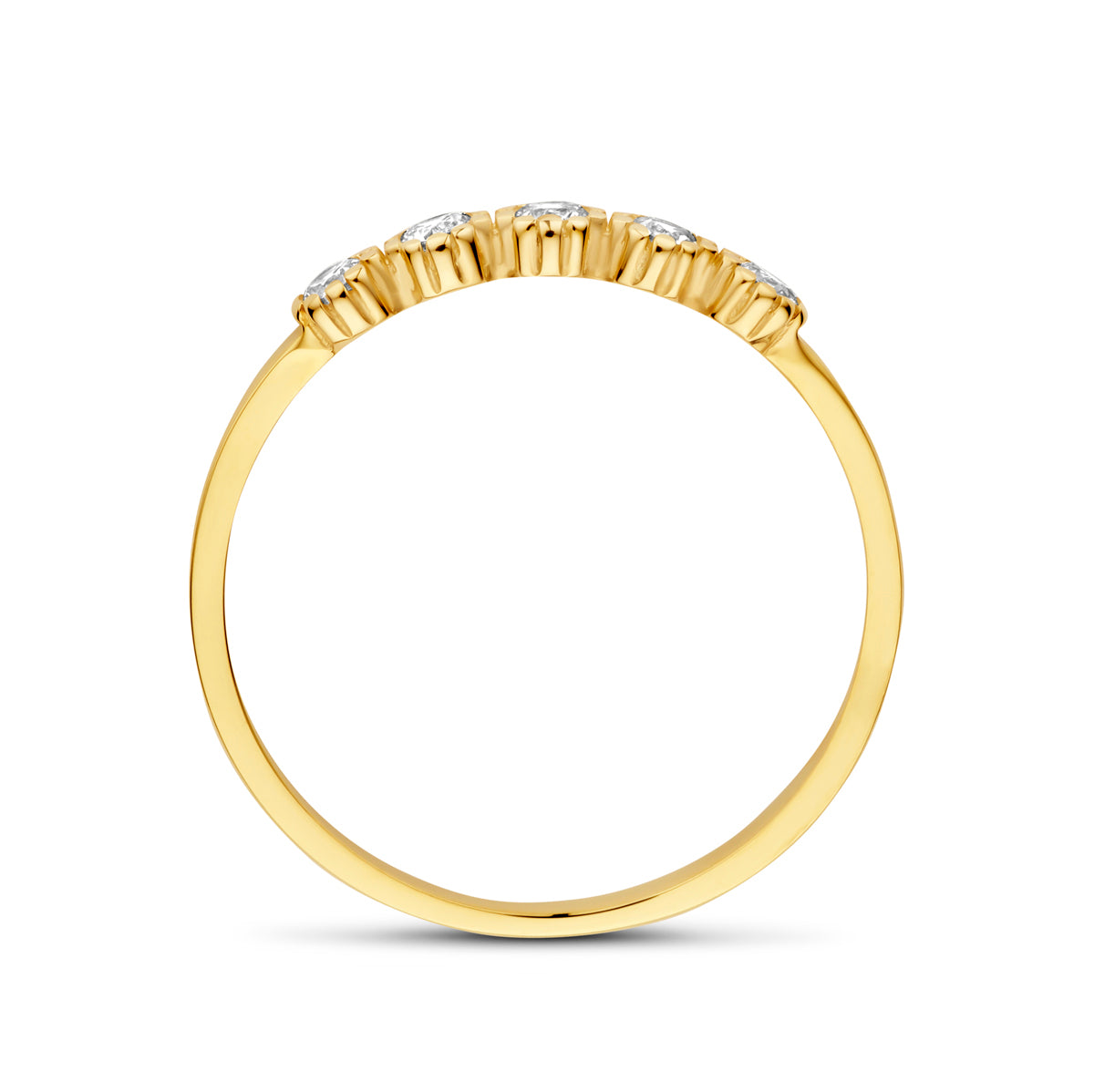 Ring Zirkonia 14K Gelbgold