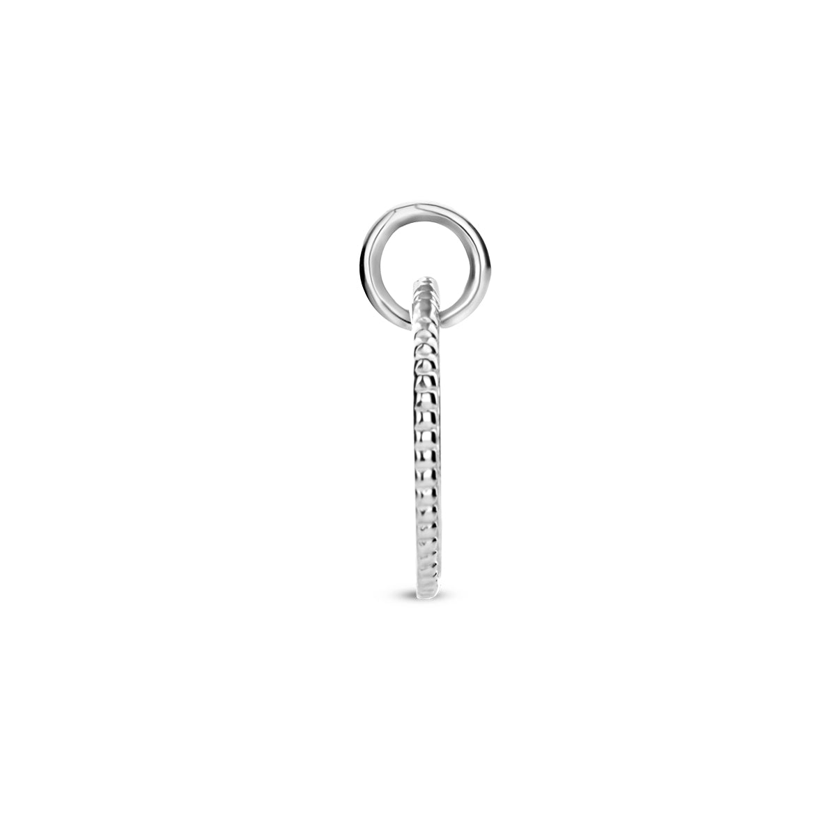 graveerhanger rond zilver gerhodineerd