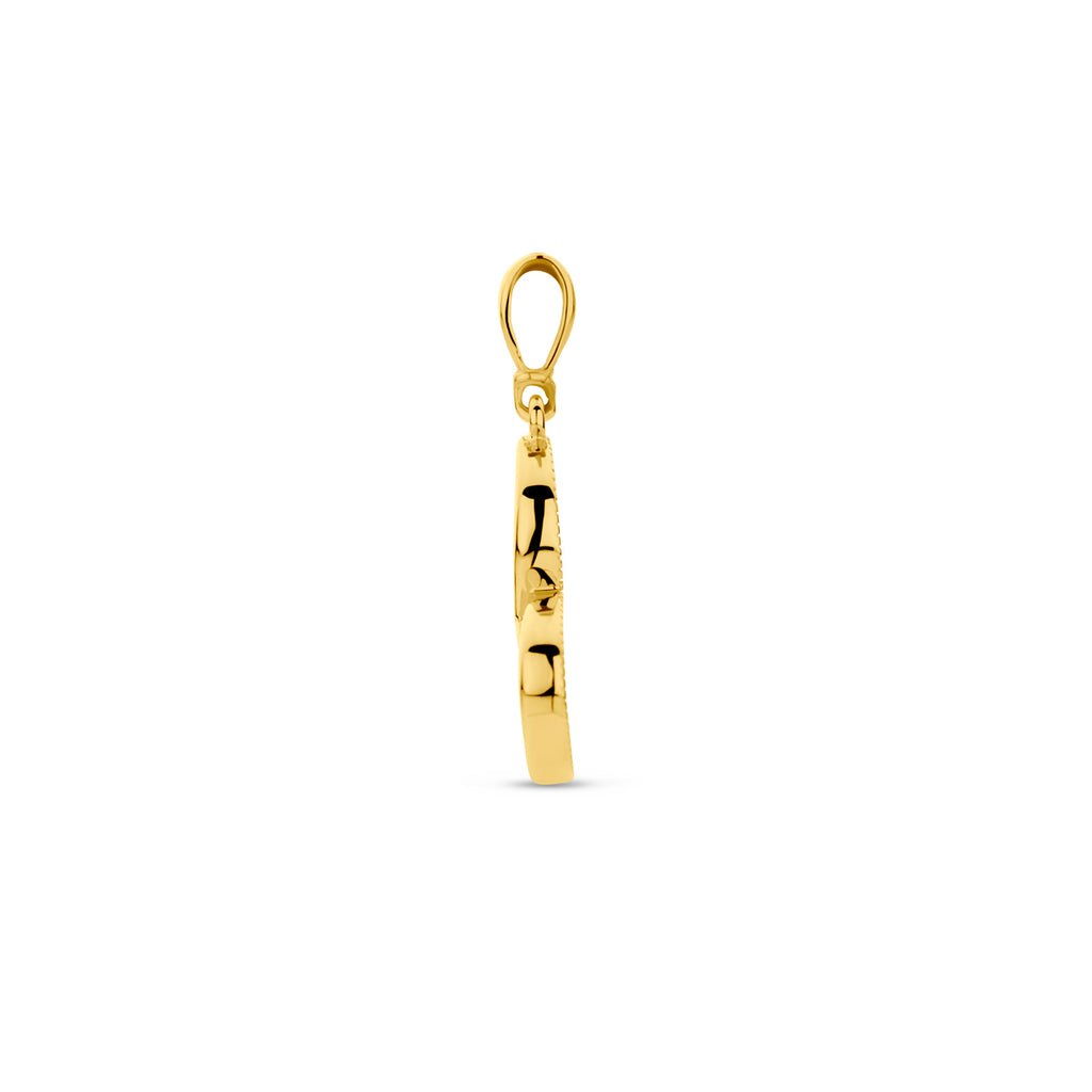 hanger hart 14K geelgoud