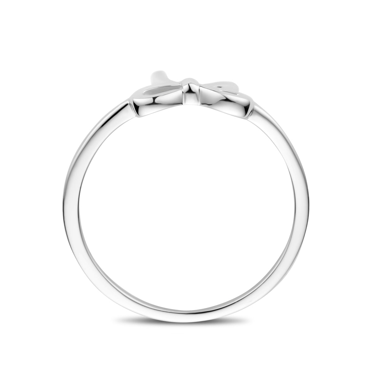 Ring Schleife rhodiniert Silber