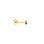 oorknop bol diamant 0.01ct h p1 per stuk 14K geelgoud - bol