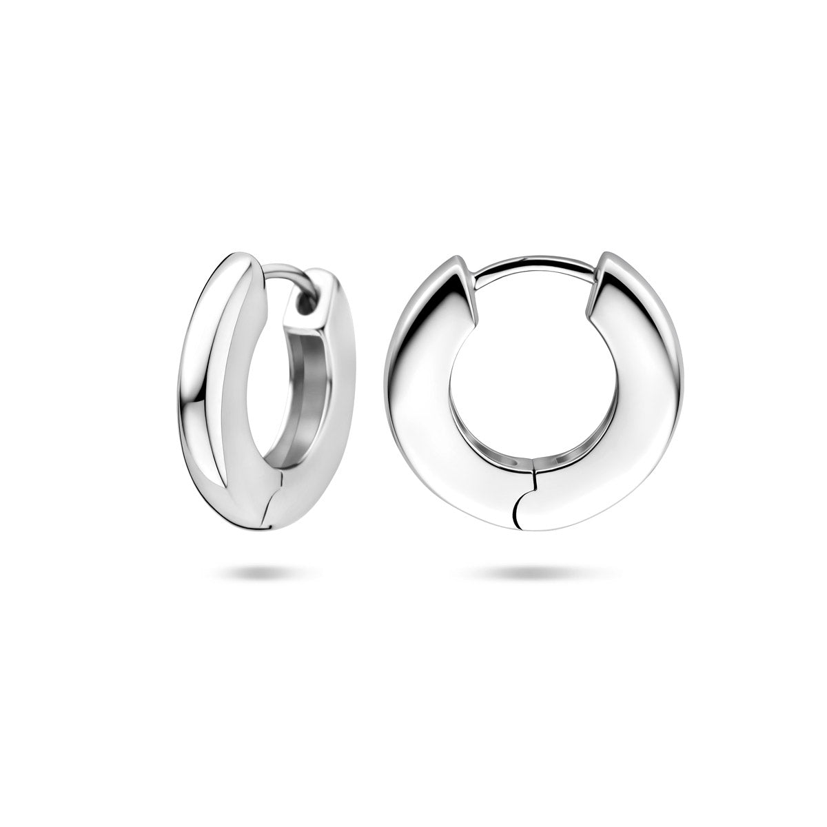 klapoorringen 15,5 mm zilver gerhodineerd