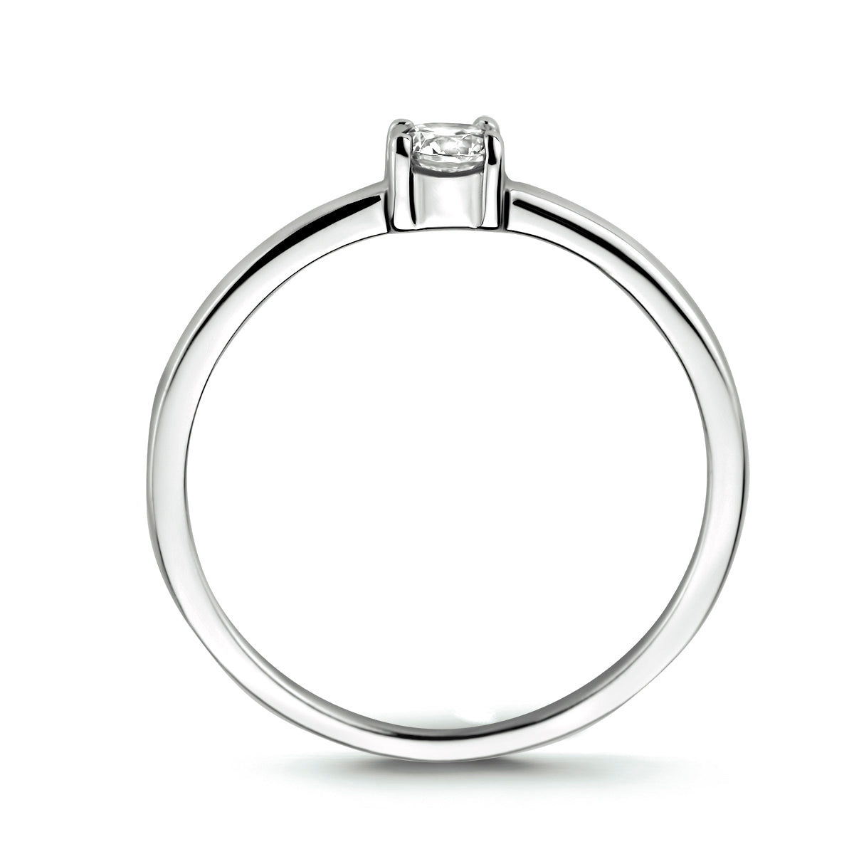 Ring Zirkonia 14K Weißgold