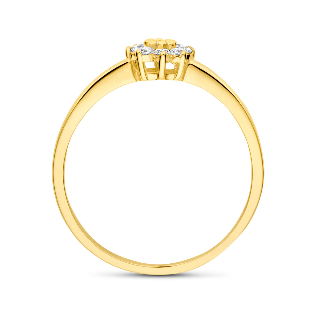 Ring Zirkonia 14K Gelbgold