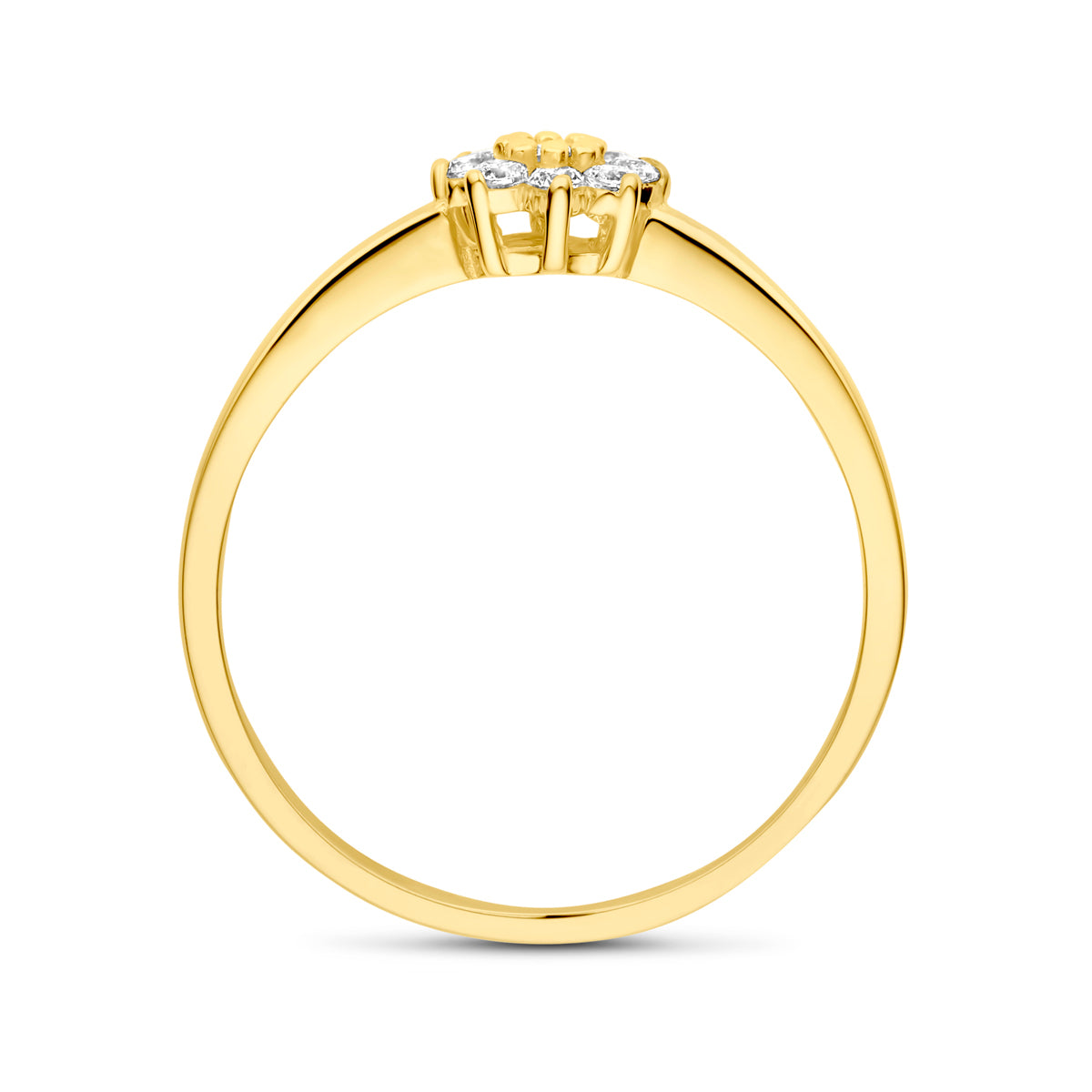 Ring Zirkonia 14K Gelbgold