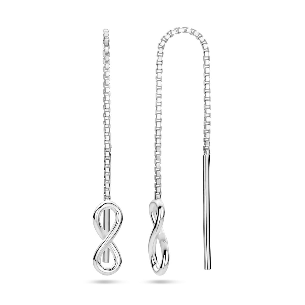 doortrekoorbellen infinity zilver wit