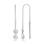 doortrekoorbellen infinity zilver wit