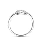 Ring Zirkonia Silber rhodiniert