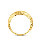9k ring gedraaid 9K geel - gedraaid