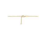 collier hart parelmoer 40 – 42 cm 14K geelgoud