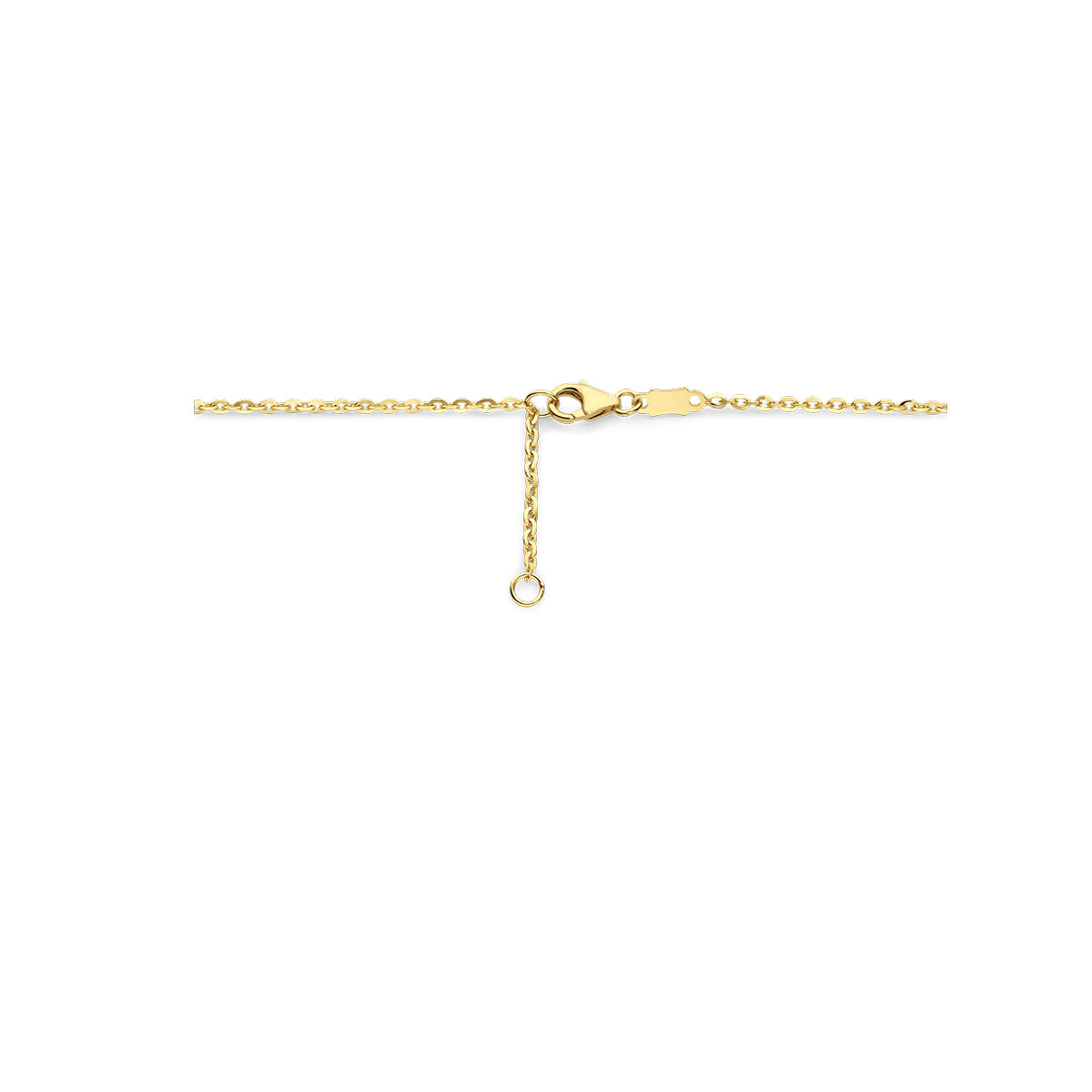 collier hart parelmoer 40 – 42 cm 14K geelgoud