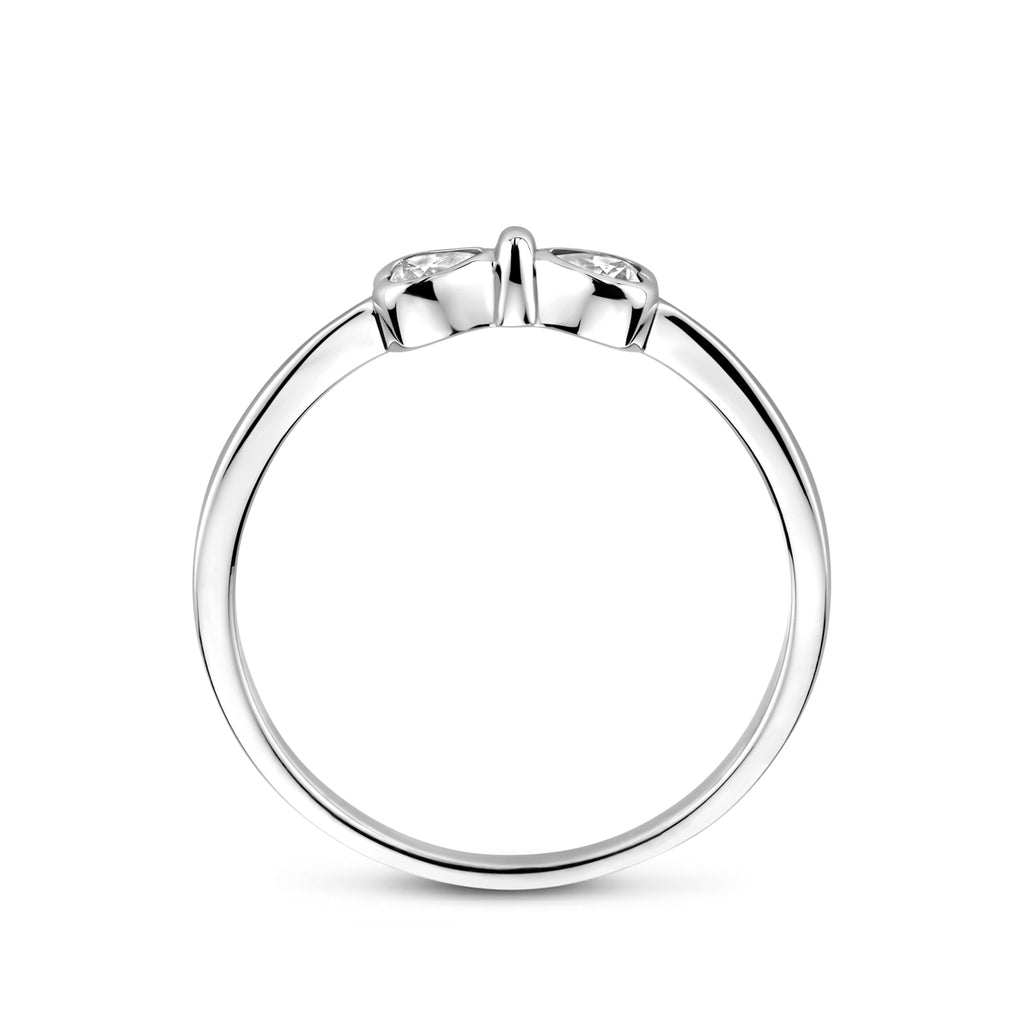 ring strik zirkonia zilver gerhodineerd
