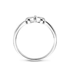 ring strik zirkonia zilver gerhodineerd