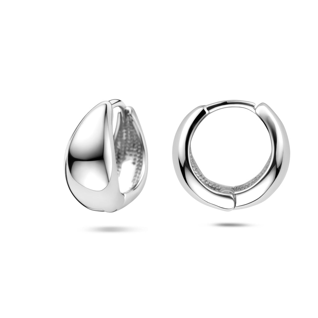 oorringen 15 mm zilver gerhodineerd