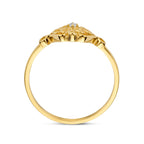 Ring Zirkonia 14K Gelbgold