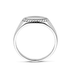 Gravurring oval Silber rhodiniert