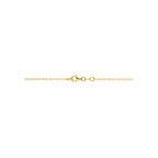 y-collier hartjes 45 cm 3 micron zilver verguld (geel)