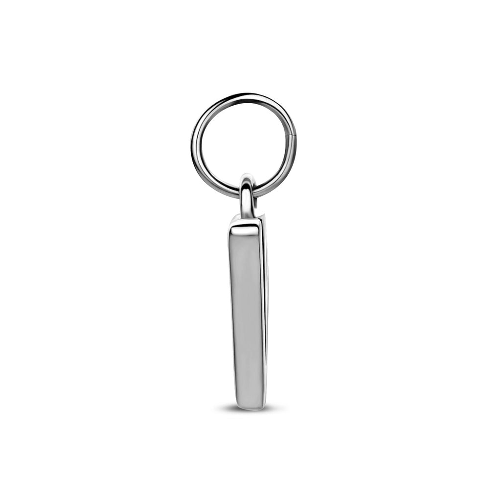 hanger letter zilver gerhodineerd