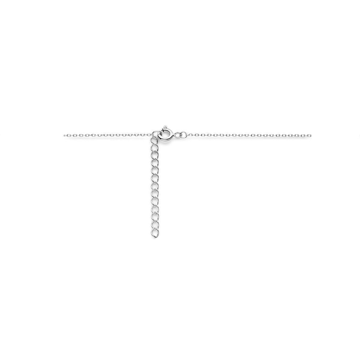 Halskette Bär Zirkonia 36 + 4 cm Silber rhodiniert