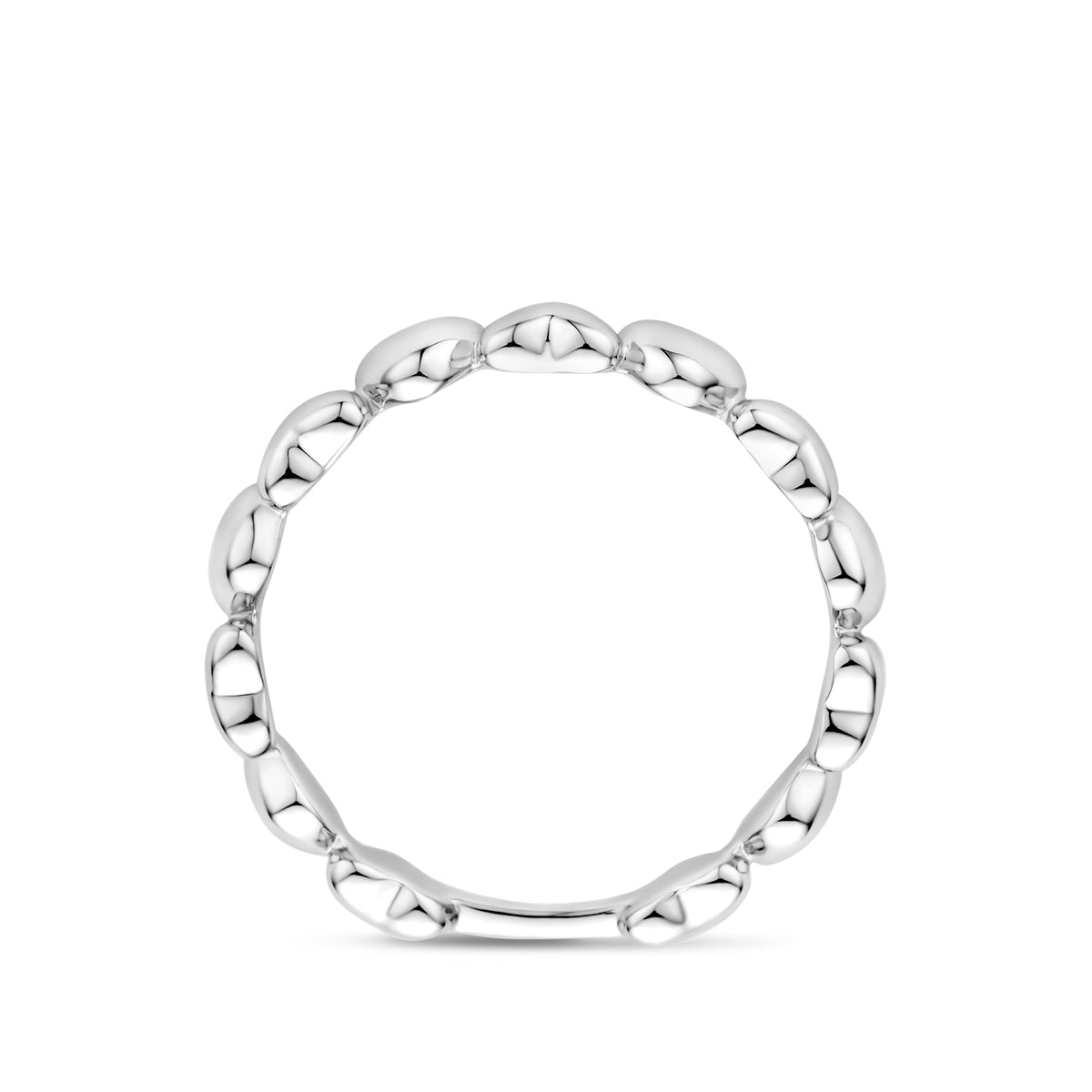Ring Herzen Silber rhodiniert