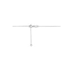 Halskette Unendlichkeit 0,03 ct H SI 42 - 45 cm 14K Weißgold