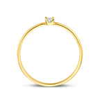 Ring Zirkonia 14K Gelbgold
