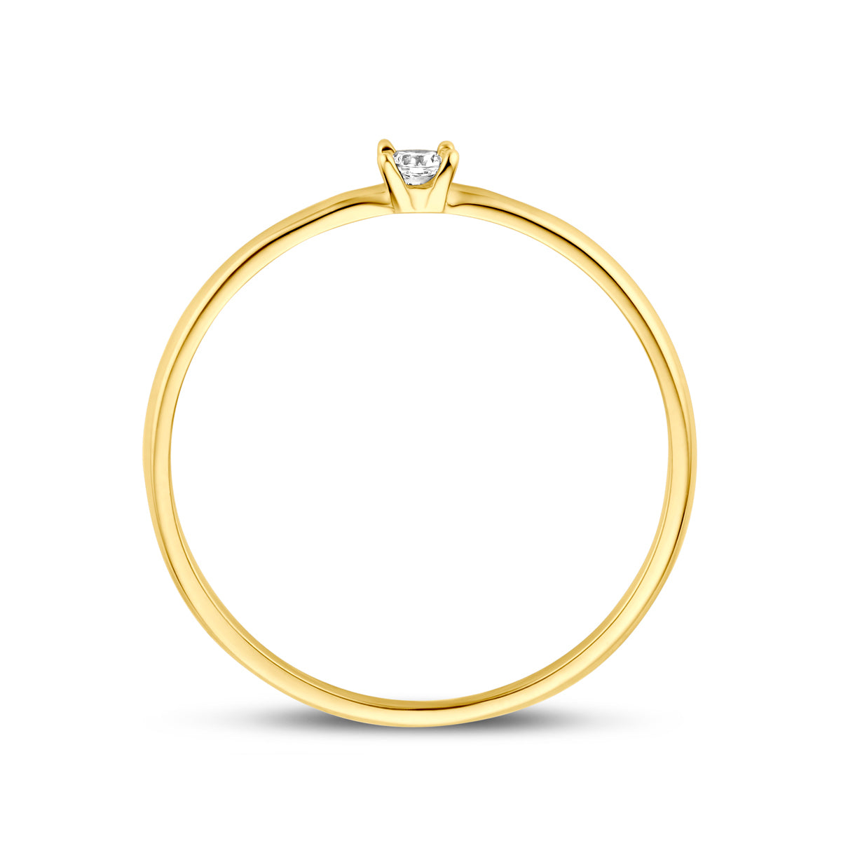 Ring Zirkonia 14K Gelbgold