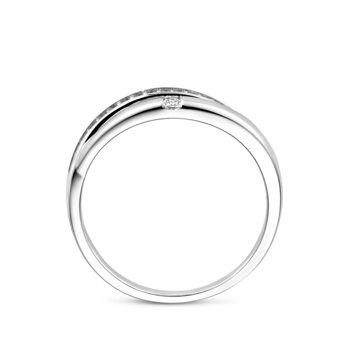 Ring Zirkonia Silber rhodiniert