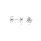 Ohrstecker Zirkonia 4 mm Silber rhodiniert