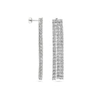 oorhangers zirkonia zilver gerhodineerd