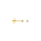 oorknoppen diamant h si 14K geelgoud