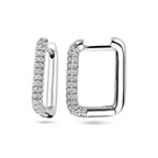 klapoorringen zirkonia zilver gerhodineerd