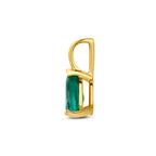 hanger smaragd 10,5 mm 14K geelgoud