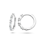 klapoorringen zirkonia zilver gerhodineerd