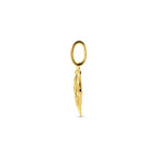 Anhänger Blatt 17 mm 14K Gelbgold