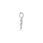 hanger klavertje 13 mm zilver gerhodineerd