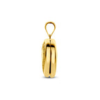 medaillon hartje gravure 15 mm 14K geelgoud