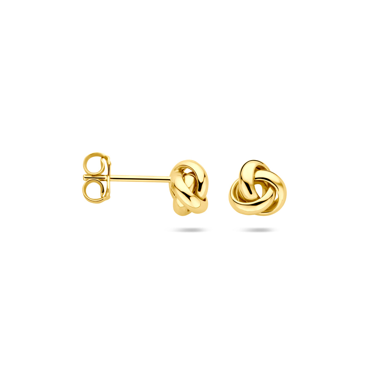 Ohrstecker Knopf 7 mm 14K Gelbgold