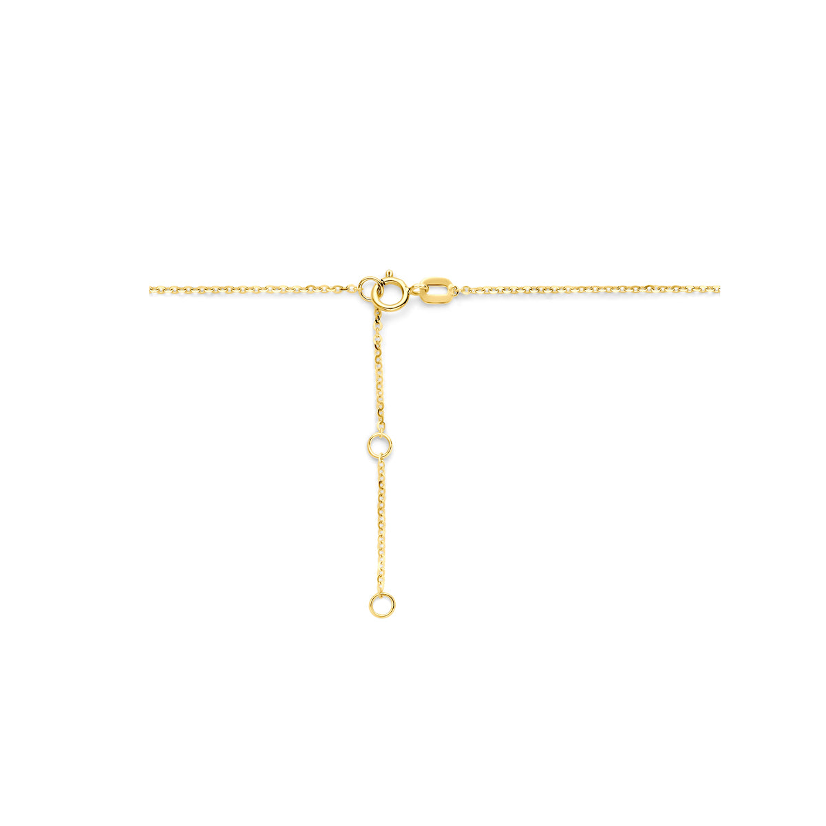Halskette Herz Zirkonia 40 - 42 - 44 cm 14K Gelbgold