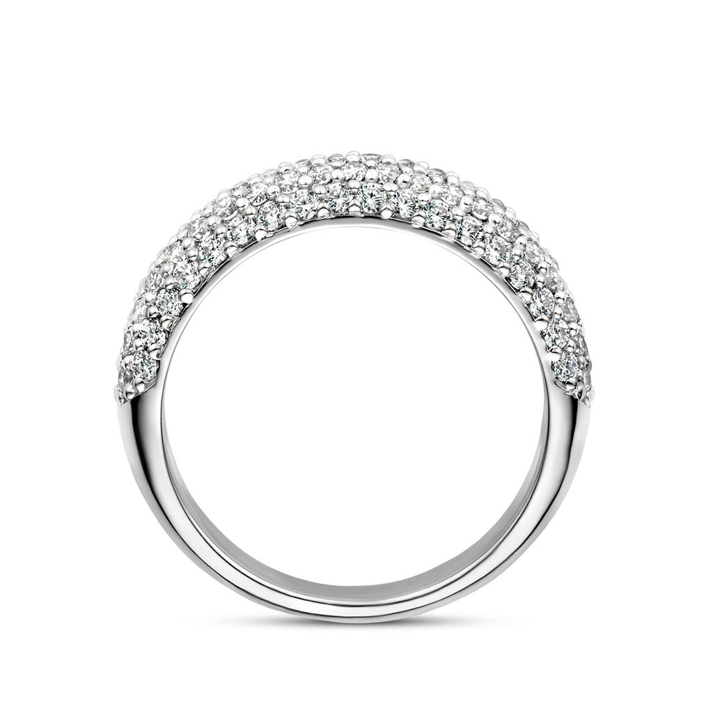 Ring Zirkonia Silber rhodiniert