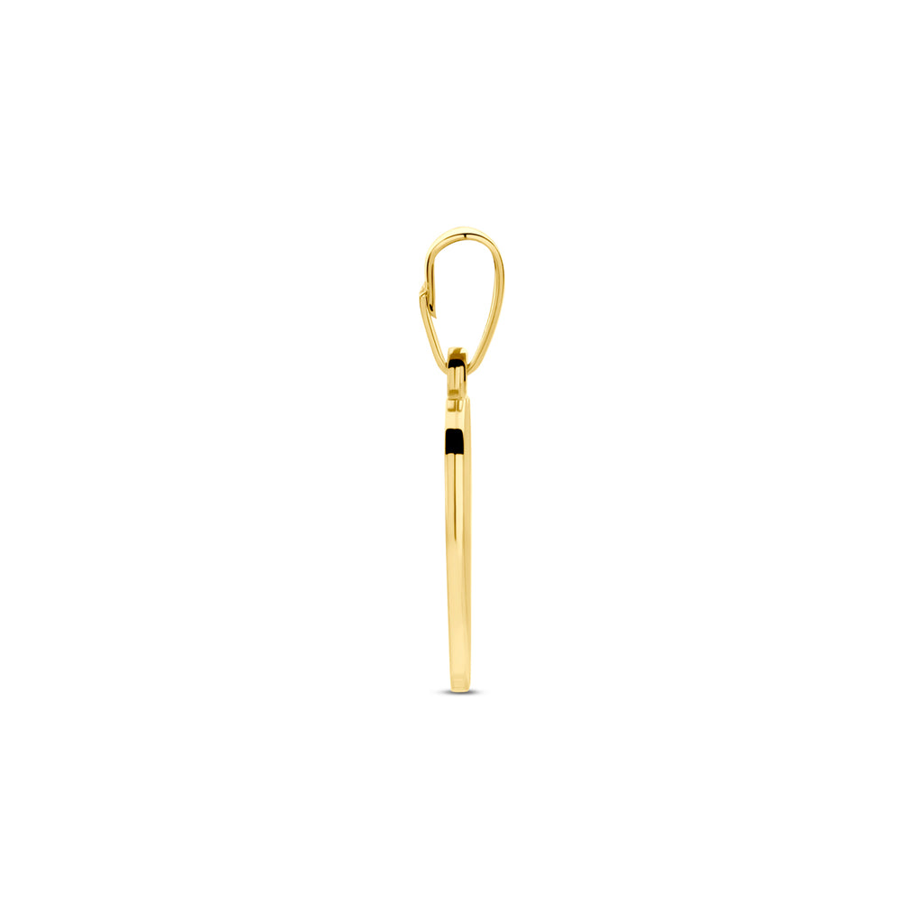Gravuranhänger Herz 19 mm 14K Gelbgold