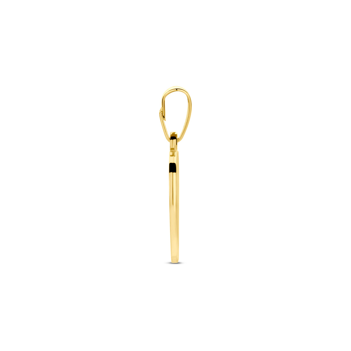 Gravuranhänger Herz 19 mm 14K Gelbgold