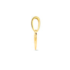 Gravuranhänger Herz Hundepfote 14K Gelbgold