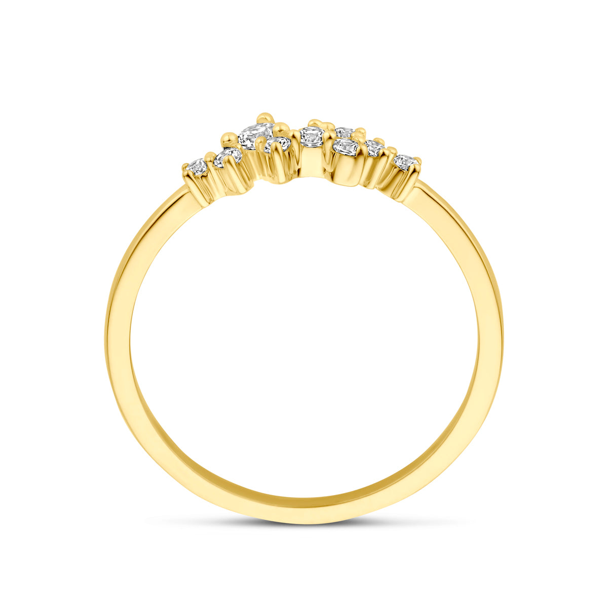 Ring Zirkonia 14K Gelbgold