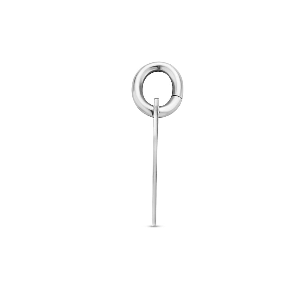 graveerhanger rond zilver gerhodineerd